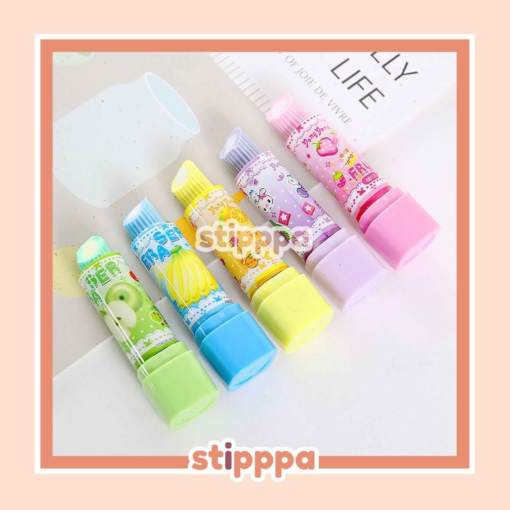 

Discount Penghapus Karakter Lipstik Dengan Tutup / Penghapus Motif / Alat Tulis Lucu / Stipppa
