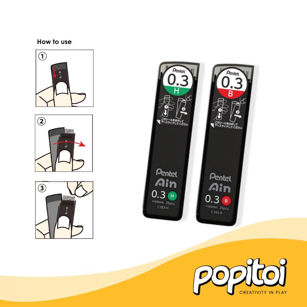 

Discount Pentel Ain Mechanical Pencil Lead Refill (New) Isi Ulang Pensil Mekanik 0.5 Mm
