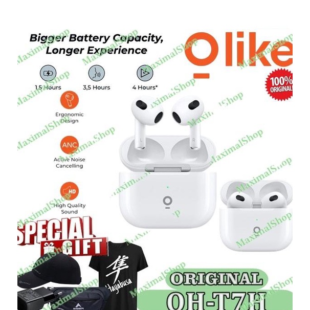 Terbaru Olike Oh-T7H Earphone True Wireless Hero T7 Pro Headset Bluetooth Tws