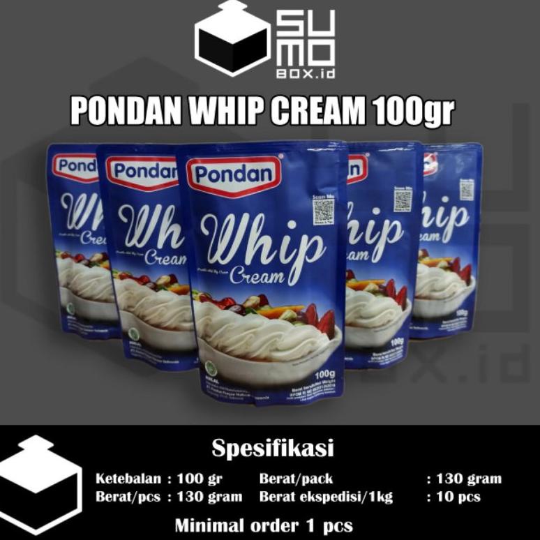 

[COD] ↑ Pondan whip cream pouch / Bubuk instan krim kue whipping b8lts