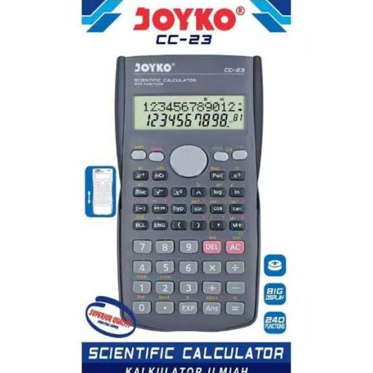 

calculator cc-23 joyko ( sisa warna hijau dan orange)