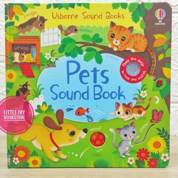 (ORI) Usborne Pets Sound Book. Buku Anak Import