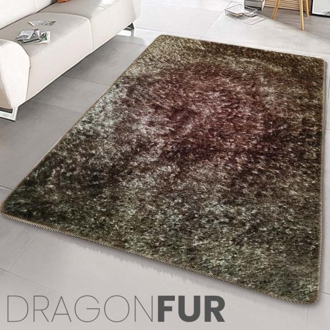 [CSG] Karpet Busa Anti Slip Dragon 120X180 Rasfur - BROWN