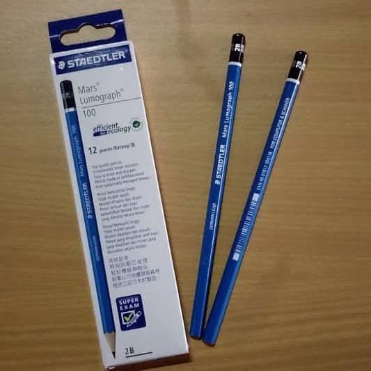 

[DISCOUNT !!!] Pensil 2B Staedtler PAK@12pcs/Pencil Komputer/Pensil Ujian Staedler 2B/Pencil 2B [KODE 75]