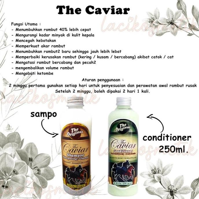 Trendy Shampo Sampo Kuda Caviar Pemanjang Rambut Perawatan Penumbuh Penyubur Rambut Botak Rontok Rus