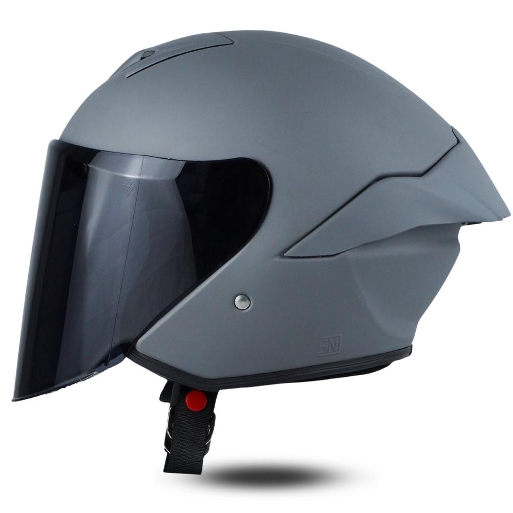 Jitsu Helm Half Face Js1 Series Kaca Smoke