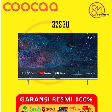 Coocaa 32S3U Smart Led Tv 32 Inch Hd Digital Dvb Wifi Bezel Less Dolby