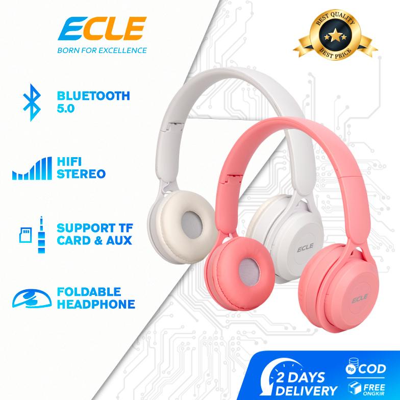 Ecle Wireless Bluetooth Headphone Foldable Headset Bluetooth With Noise Cancelling Gaming Lag-Free