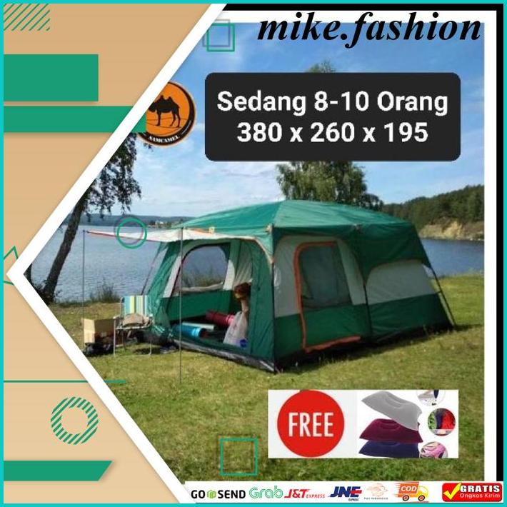 TENDA 8 - 10 ORANG DOUBLE LAYER 017 ASLI IMPORT 