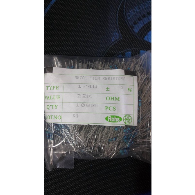 *#*#*#] 1000 PCS RESISTOR 22K 1/4 WATT 5%