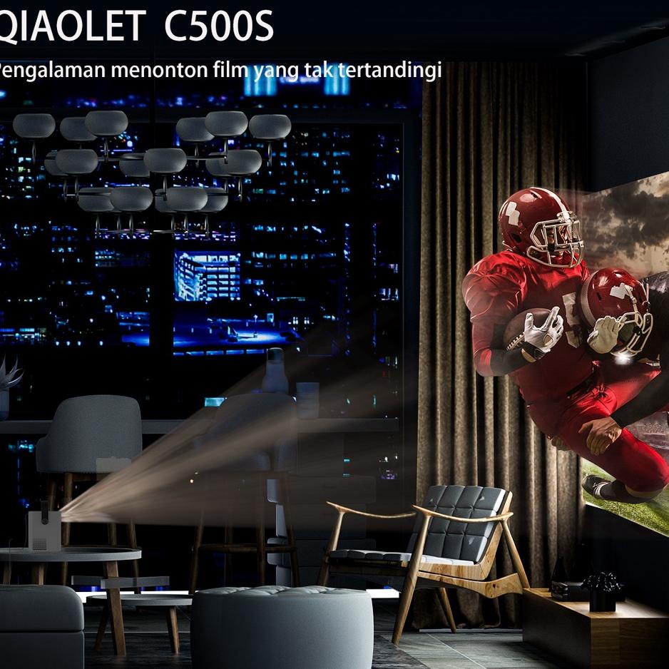 Qiaolet 6500 Lumens Proyektor Ni Portable C500 Projector Hd Ing Proyektor Dukungan Untuk Terhubung K