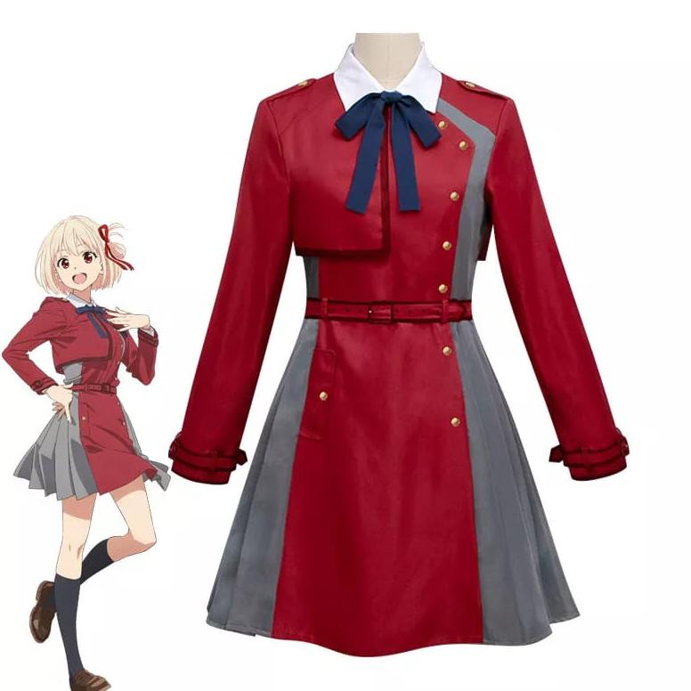 Murah Kostum Chisato Nishigiki Anime Lycoris Recoil Cosplay qurro
