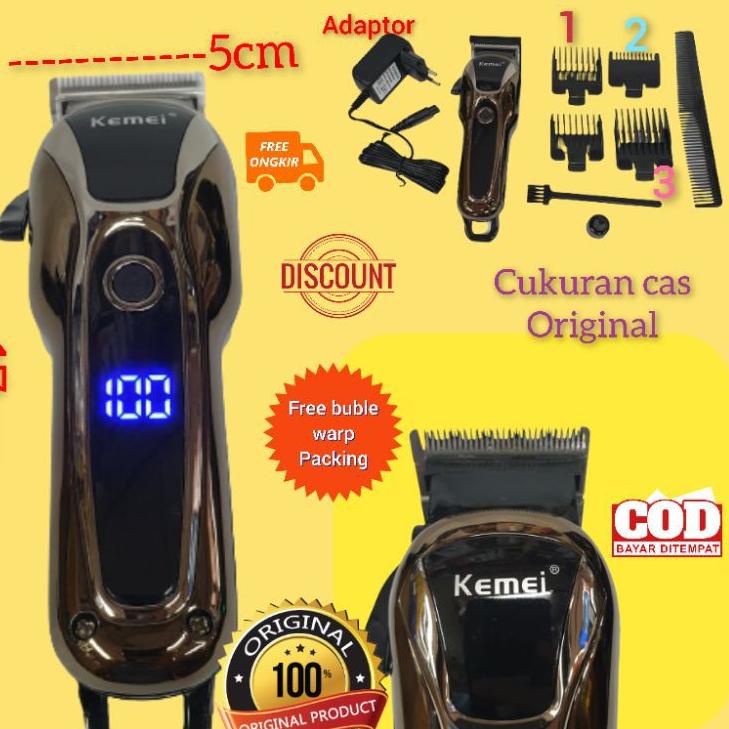 Lagi murah Alat Mesin Cukur Rambut Pria Dewasa Anak Kliper Murah Terbaik Hair Clipper Kemei KM 1990 