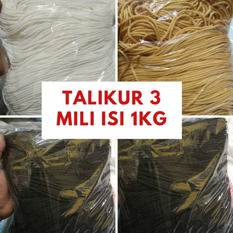 Talikur 3mm 1kg / Tali Kur 3mm Murah / Perlengkapan menjahit