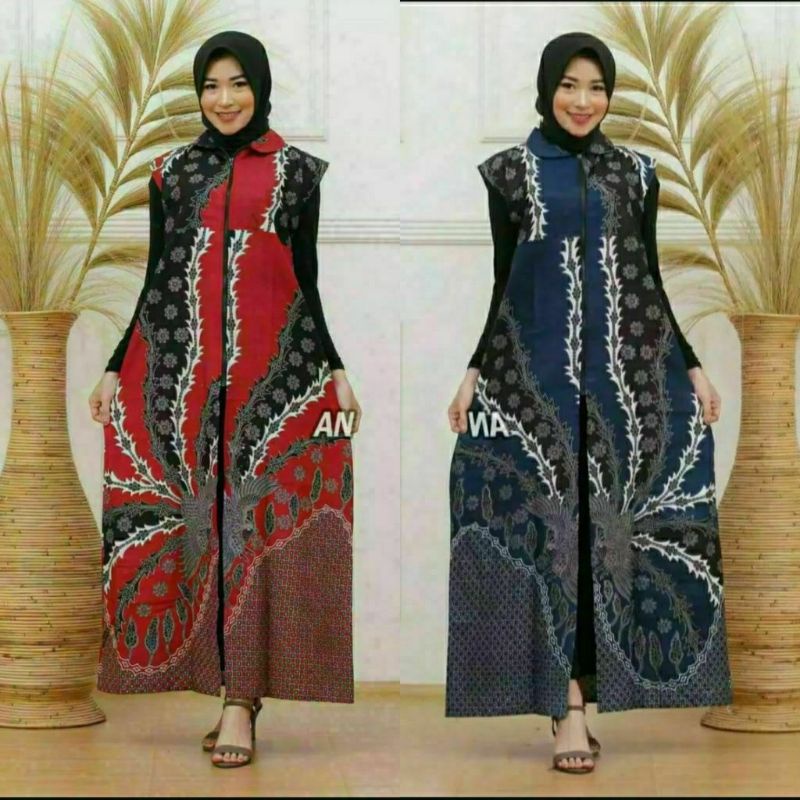 TERBARU CARDIGAN  OUTER LONGCARDY BATIK WANITA KARDIGAN SOGAN BAJU SERAGAM FULL BATIK PEKALONGAN