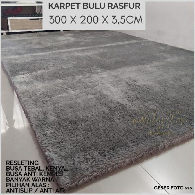 Karpet Bulu Jumbo 300 x 200 Tebal 3,5cm