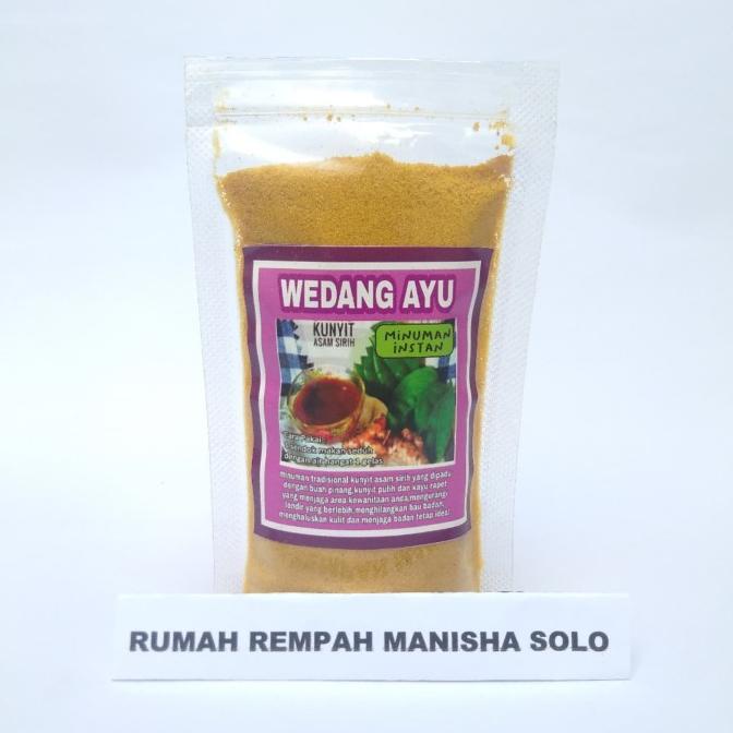 

Buruan serbu] Minuman Instan Wedang Ayu Rapet Wangi Kunyit Asam Sirih 100gram