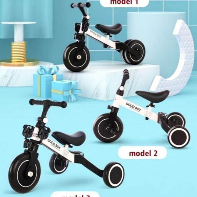 Good Boy Girl Mini Balance Bike 3 IN 1 Tricycle Sepeda Anak