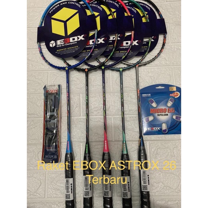 Raket Badminton EBOX ASTRO 26 krypton Lithium Magma Neon Oxygen ORI