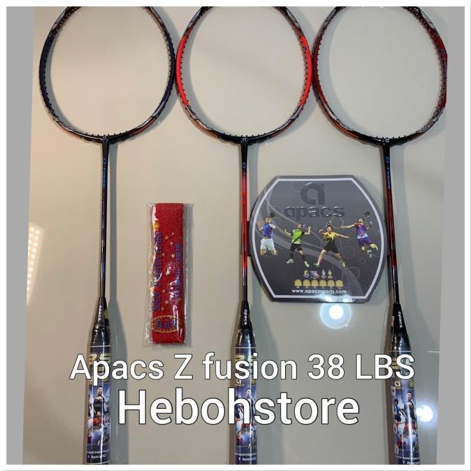 Raket Badminton APACS Z FUSION Low vibration kuat 35 LBS ORIGINAL