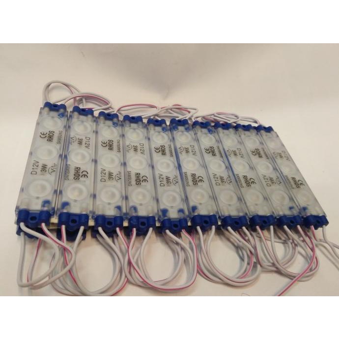 Termantab] Lampu Led Module/ Modul Strip 3 Led/ Mata 12 Volt 3 Watt Samsung