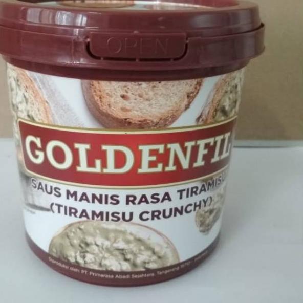 

12.12 GOLDENFIL Tiramisu Crunchy 1kg PROMO!!! HALAL murah