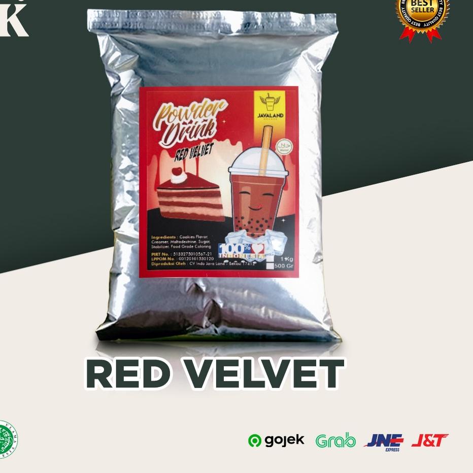 

Terbaru 12.12 Bubuk Minuman Bubble Powder Drink Rasa Red Velvet 1kg JAVALAND 