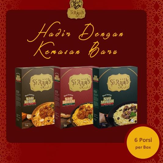 

✨Promo✨ Hari Ini Nasi Instan Si Rajab 350 gram | Nasi Kebuli | Nasi Briyani | Nasi Mandhi | Beras Basmati + Bumbu serbuuu !