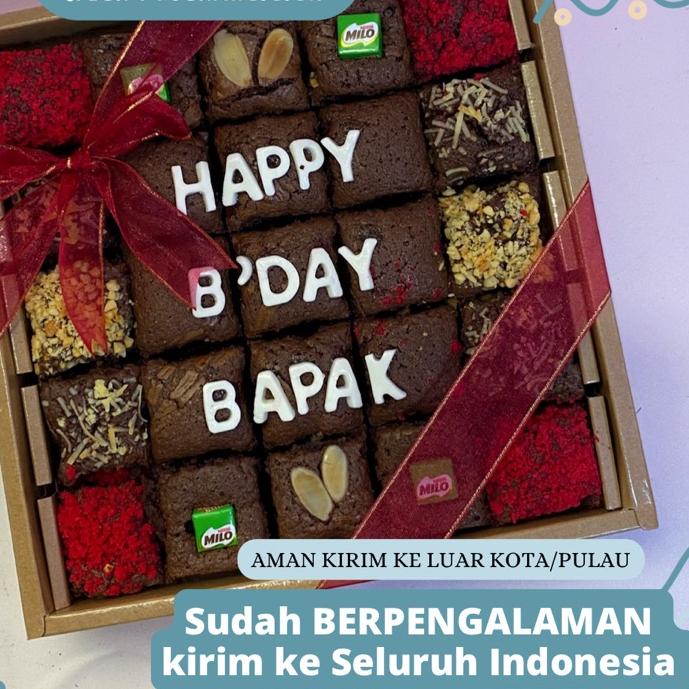 

Import Terlaris Fudgy Brownies Special Custom By Nands Food ( Brownies Hantaran ) grosir