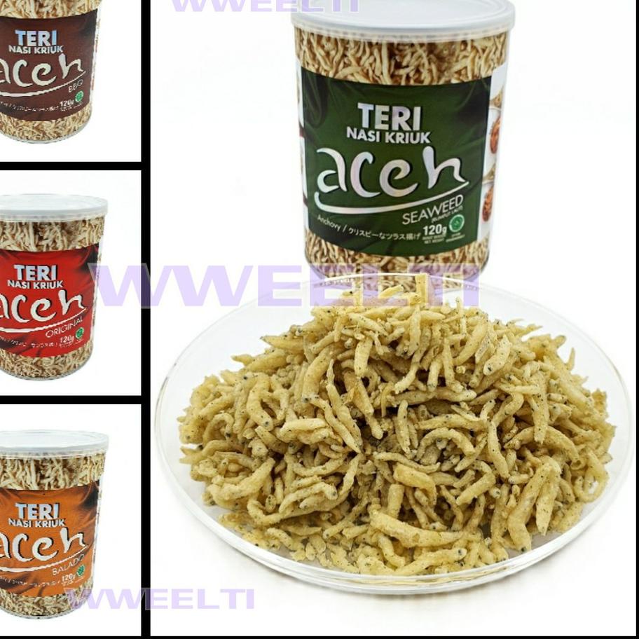 

HARGA GROSIR Teri Nasi Kriuk Aceh Teri Medan Crispy Siap Makan 120gr buruan