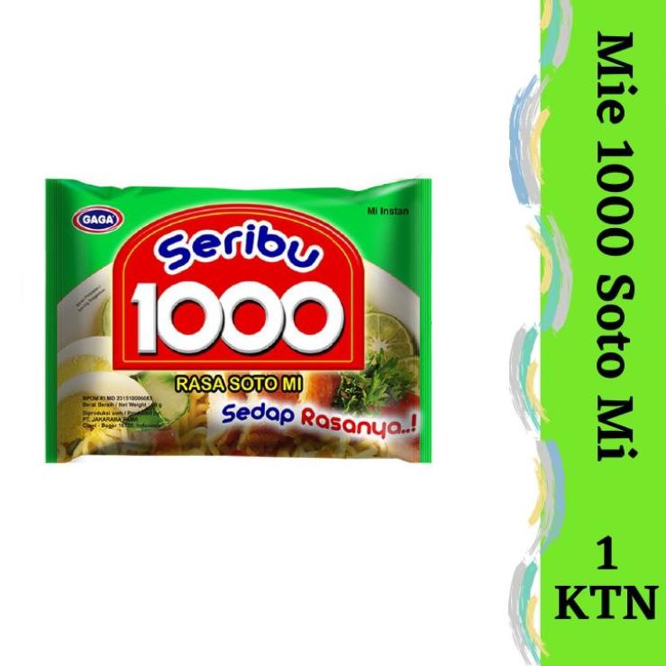 

12.12 GAGA MIE 1000 RASA SOTO MIE (1 dus = 40 pcs) !!