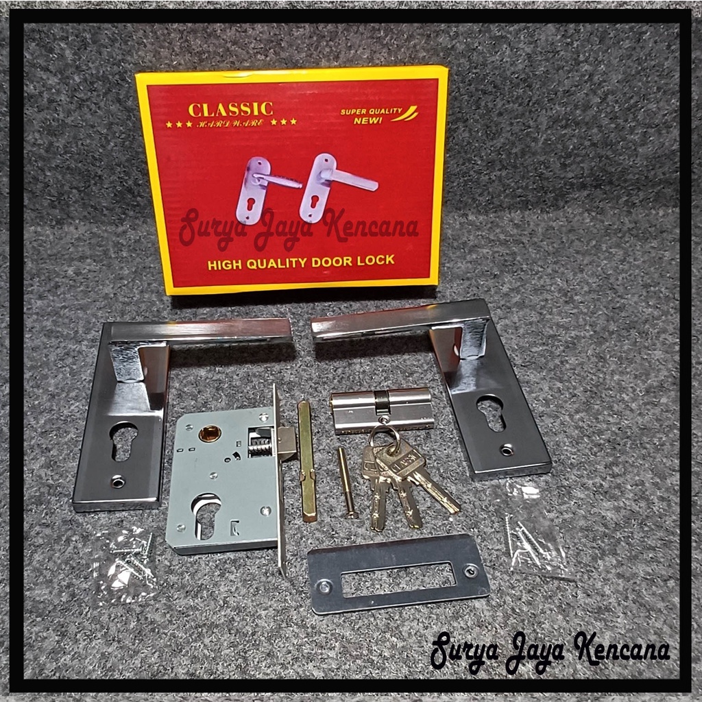 STAR CLASSIC Kunci Pintu Kecil - Gagang Pintu - Kunci Pintu Kamar - Kunci Pintu WC - Kunci Kamar