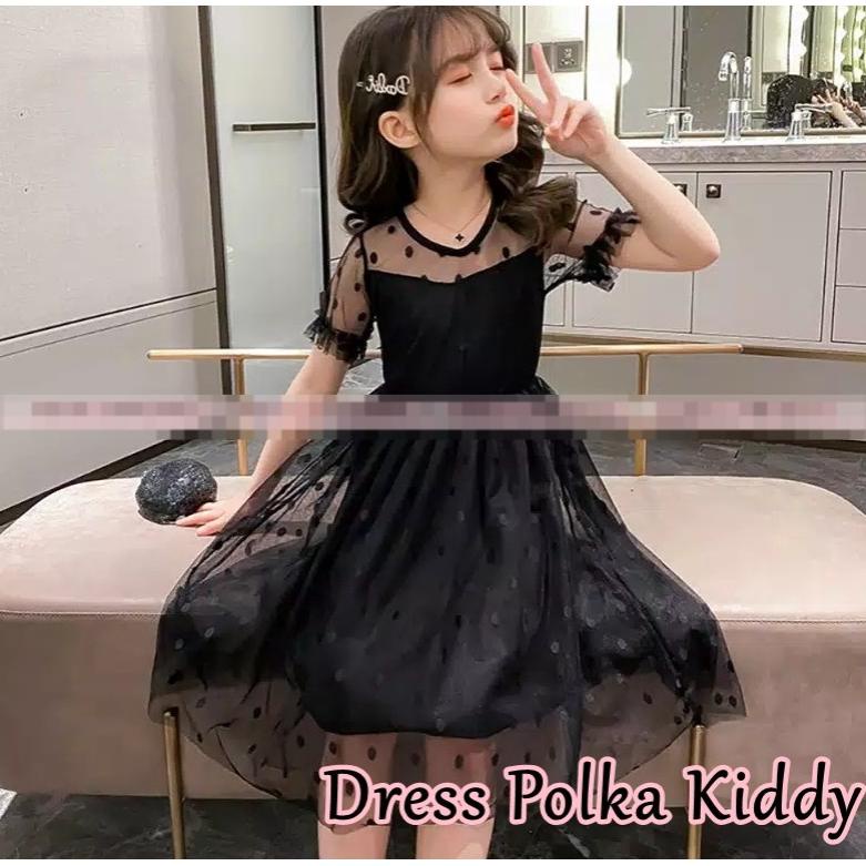 Hot Sale - JONKA FASHION - Dress Yeri Kiddy Dress Anak Model Tile Polkadot Dress Anak Korean Style .