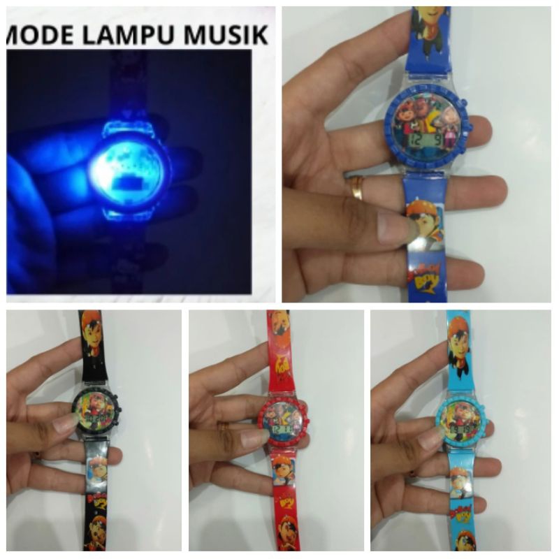 Jam Tangan Anak Digital  Lampu Musik 845