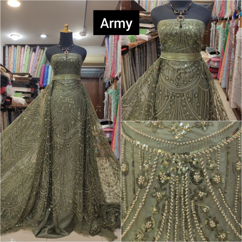 Kain Tile Ziad Nakad Sequin Dress Sapto Payet Army