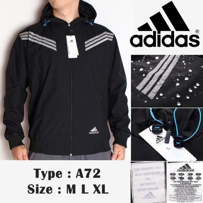 Jaket Adidas Running/Training Grade ORIGINAL PREMIUM waterproof (A127)