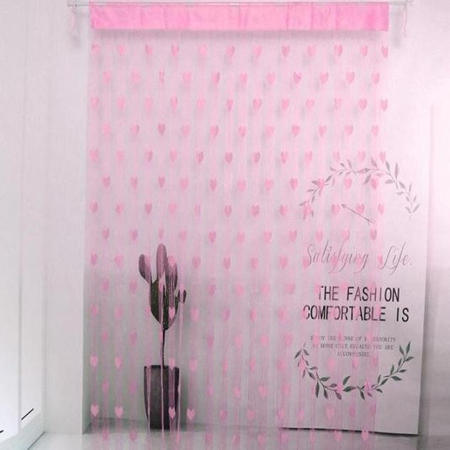 Baru Tirai Sekat Ruangan Motif Love Hiasan Rumah Pembatas Ruang