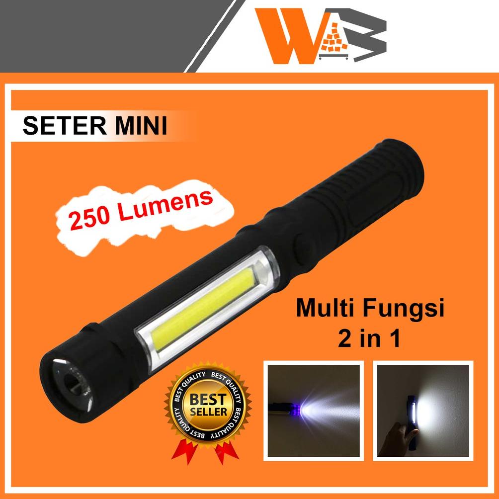 LAMPU SENTER KEPALA SWAT LED HIMALAYA MAGNET SUPER TERANG WATERPROOF MINI EMERGENCY TAFFWARE A49