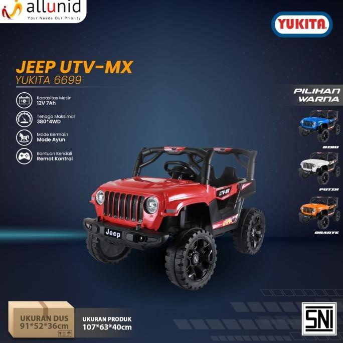 Ready Stok Mainan Mobil Aki Anak Jeep Yukita 6699 Utv Mx Yukita-6699 Baroqahhgalery100