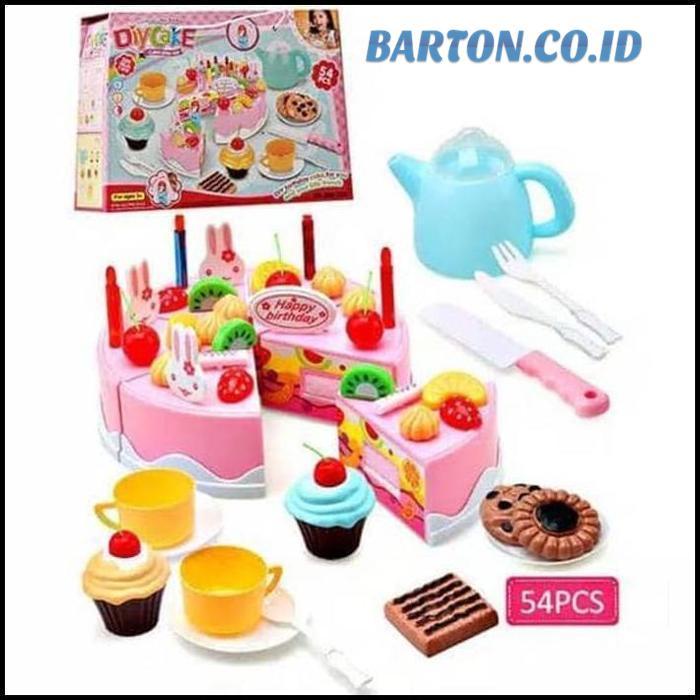 

MAINAN KUE POTONG DIY BIRTHDAY CAKE FRUIT CAKE PINK BESAR ULANG TAHUN !!