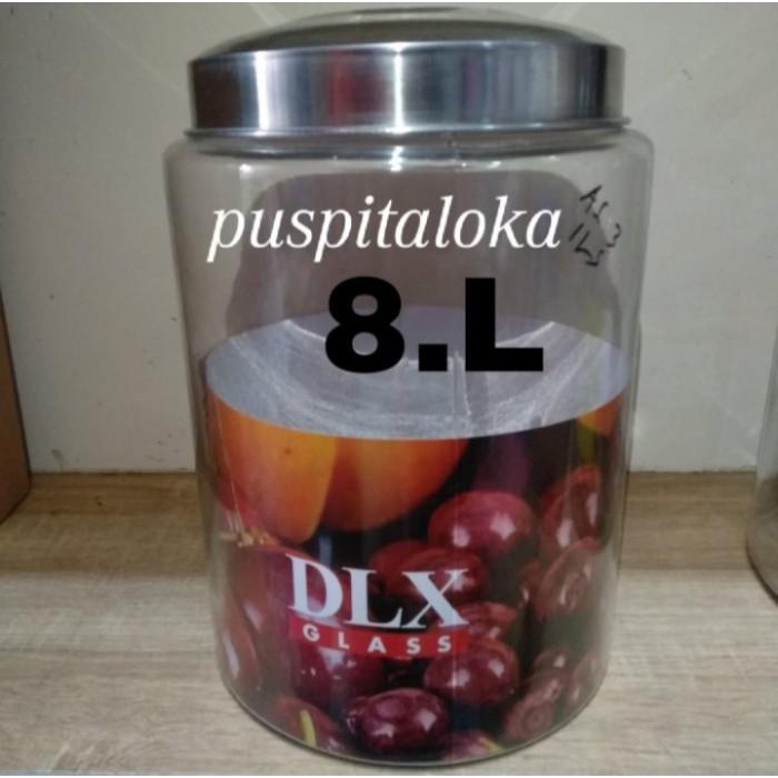 Topl Stoples Asinan Dlx Kaca | Toples Kafe Kedap Udara | Toples Kerupuk
