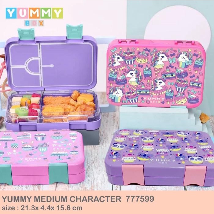 Terlaris Yummy Box Medium Characters Bento Colors 777599