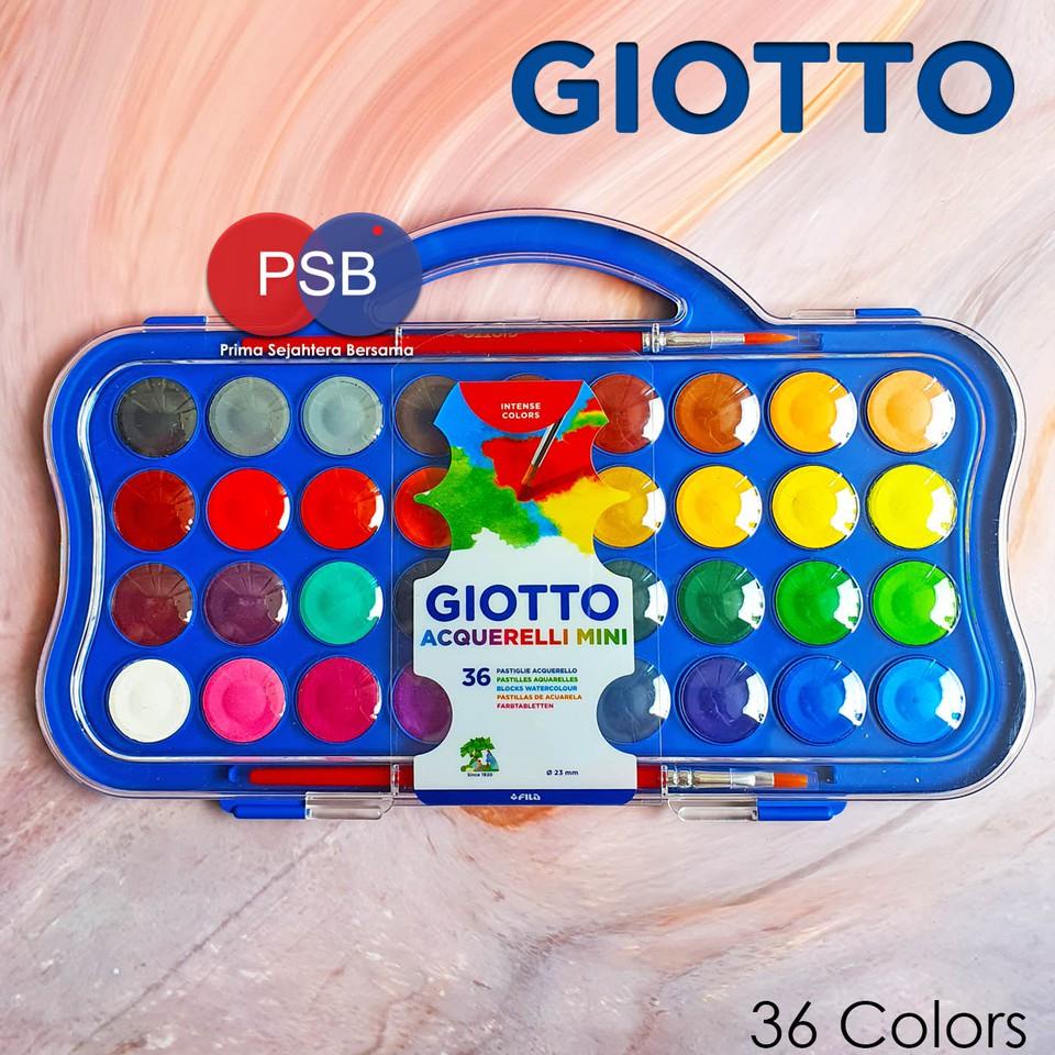 

Giotto Acquerelli Ni 36 Warna / Cat Air Giotto Set 36 (D : 23Mm)