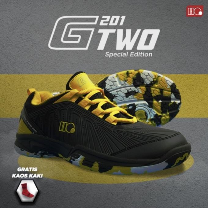 Sepatu Badminton HI-QUA HIQUA G-Two II Special Edition 2022 SHADOW