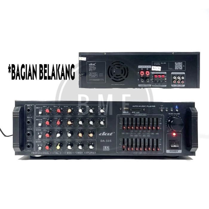 Terlaris Amplifier Karaoke Dat Da 303 Ampli Dat Da303