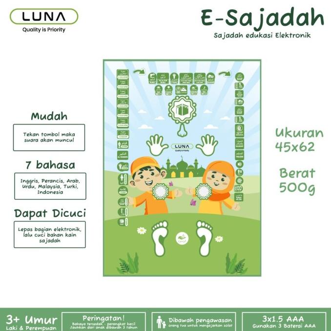 Luna E Sajadah / Smart Sajadah Elektronik Edukasi Belajar Anak Sholat