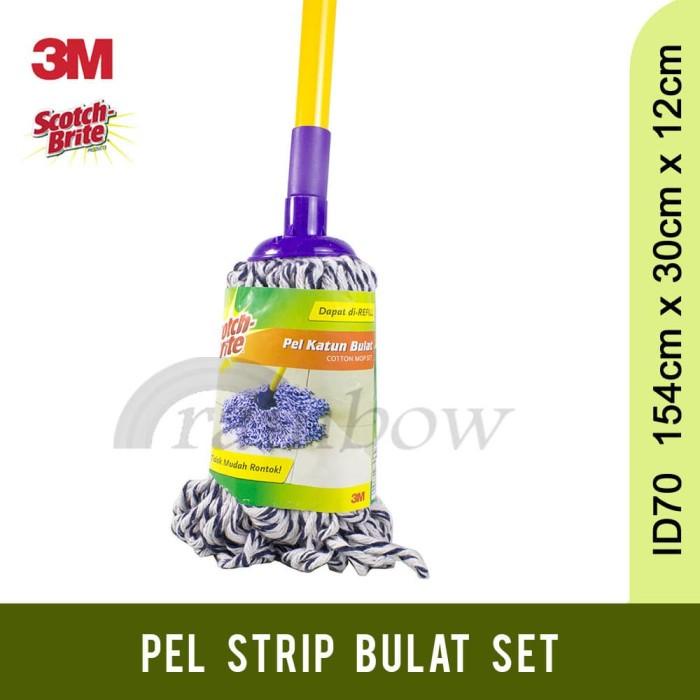 Pelan 3M Scotch Brite Pel Katun Bulat Set - Kain Pel Katun Bulat