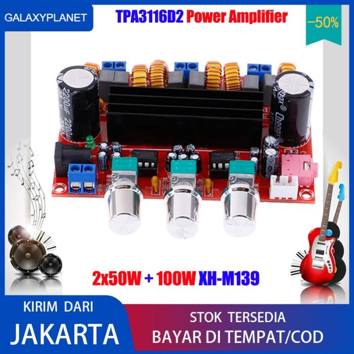 Terlaris Xh-M139 2.1 Amplifier Board Dc12-24V Tpa3116D2 2Ic 2X50W 200W