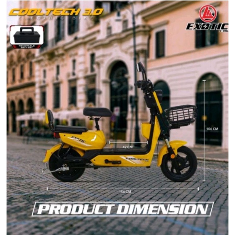 Sepeda Listrik Exotic Cooltech 3.0 Baru