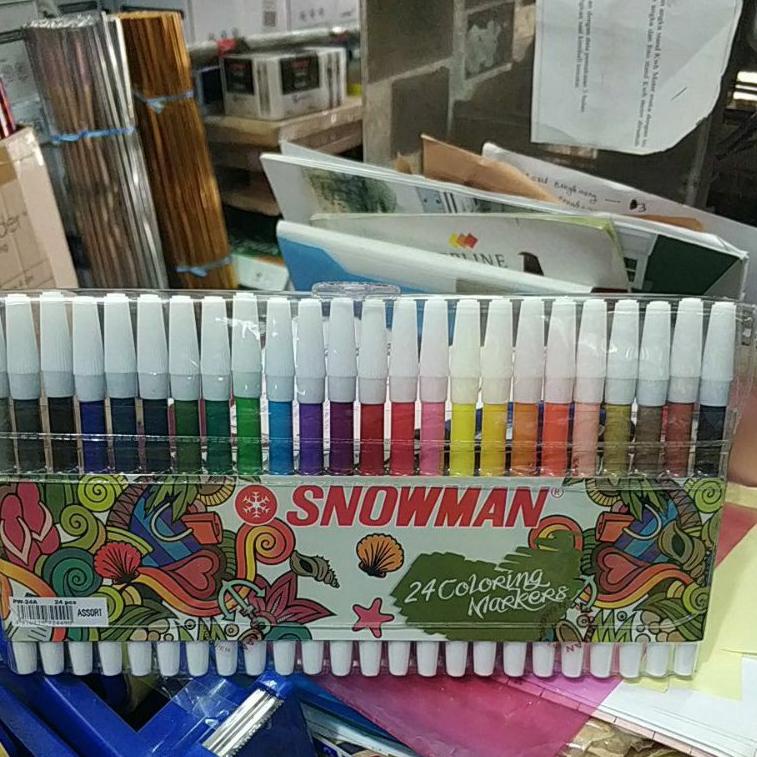 

[PROMOSI !!!] SPIDOL SNOWMAN 24 WARNA / 24 COLOUR [KODE 778]